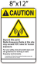 Picture of CAUTION YELLOW RF 8X12