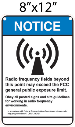 Picture of NOTICE BLUE RF 8X12