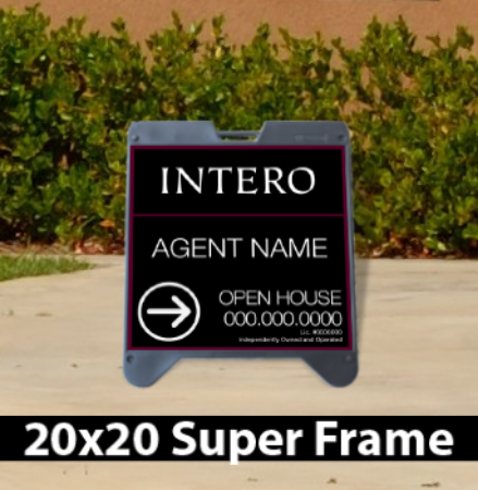 Picture for category Intero Franchise Open House Black Super A-Frame 20"x20"