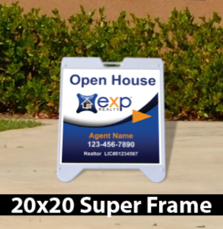 Picture for category eXp Realty Open House White Super A-Frame 20"x20"