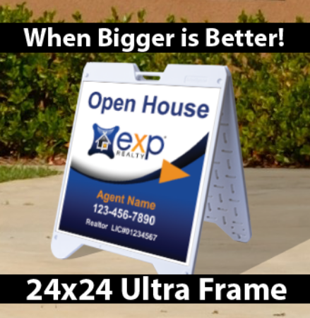 Picture for category eXp Realty Open House White Ultra A-Frame 24"x24"