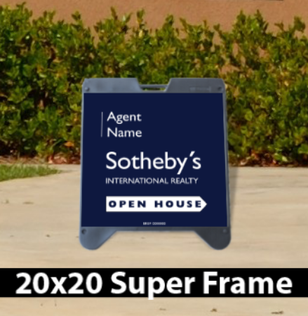 Picture for category Sotheby's International Open House Black Super A-Frame 20"x20"