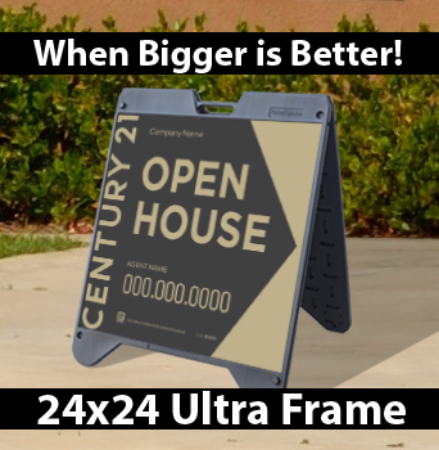 Picture for category Century 21 Open House Black Ultra A-Frame 24"X24"
