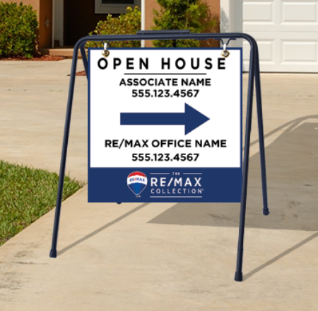 Picture for category RE/MAX Open House Black Metal A-Frame