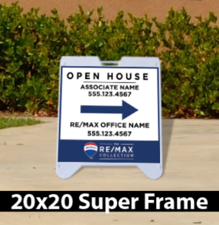 Picture for category RE/MAX Open House White Super A-Frame 20"X20"