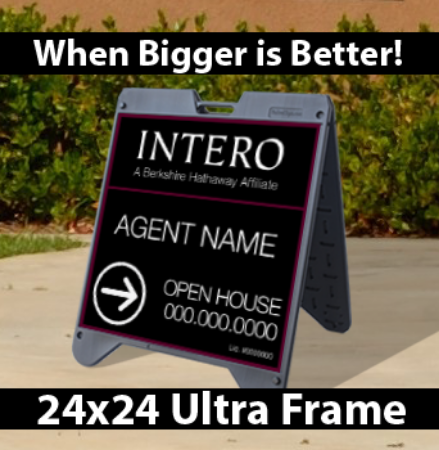 Picture for category Intero Corporate Open House Black Ultra A-Frame 24"x24"
