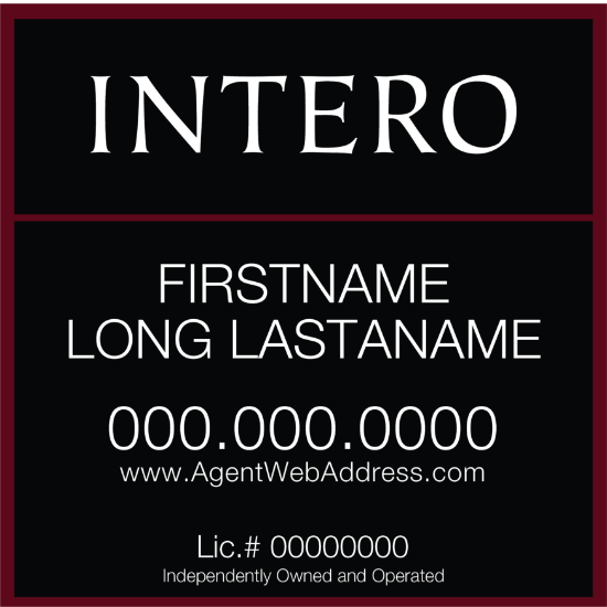 Picture of INTERO 18"x18" IFS Condo Sign - Two Line