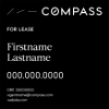 Picture of Compass 24"x24" Yard - Black For Lease Sign