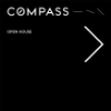 Picture of Compass 24"x24" O.H. Black Metal Frame - Black Sign A