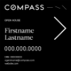 Picture of Compass 20"x20" O.H. Black Super Frame - Black Sign A