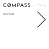 Picture of Compass 24"x24" O.H. Black Metal Frame - White Sign A