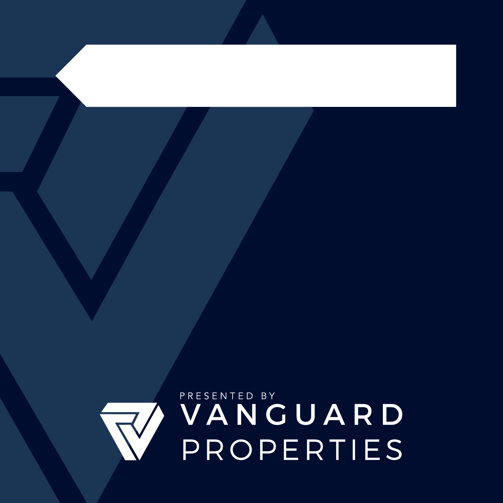 Vanguard Properties 20"x20" O.H. Black Super Frame Sign B. Excel Sign