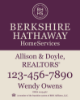 Picture of Berkshire Hathaway 30"x24" Yard - Beige Sign 1