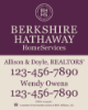 Picture of Berkshire Hathaway 30"x24" Yard - Beige Sign 2