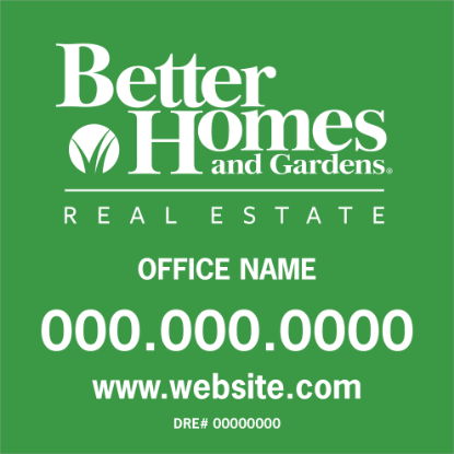 Picture of Better Homes 24"x24" Yard - Green Sign B