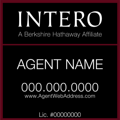 Picture of INTERO 18"x18" BHA Condo Sign - Standard