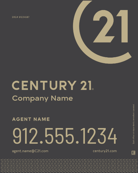 Picture of Century 21 30"x24" Yard - Grey Sign B