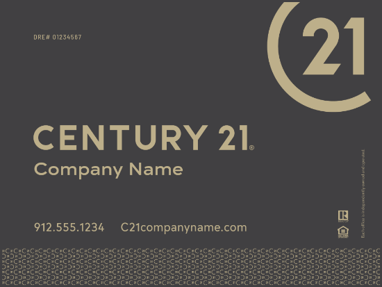 Picture of Century 21 18"x24" Yard - Grey Sign C