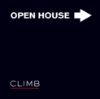 Picture of Climb 24"x24" O.H. Black Ultra Frame - Blue Sign A