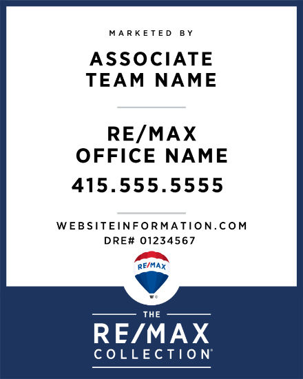 Picture of RE/MAX Collection 30"x24" Yard - Associate Team Name