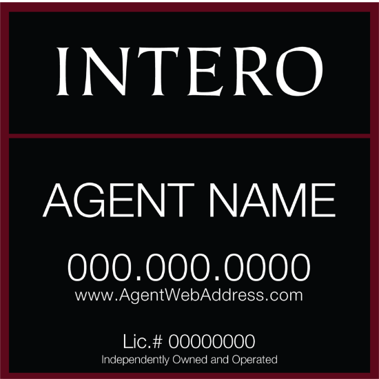 Picture of [OLD] INTERO 18"x18" IFS Condo Sign - Standard