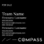 Picture of Compass 24"x24" Yard - Black Sign E