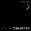 Picture of Compass 24"x24" O.H. White Ultra Frame - Black Sign B