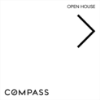 Picture of Compass 20"x20" O.H. Black Super Frame - White Sign E