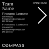 Picture of Compass 24"x24" O.H. Black Ultra Frame - Black Sign E