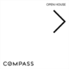 Picture of Compass 24"x24" O.H. Black Ultra Frame - White Sign E