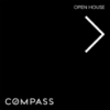 Picture of Compass 24"x24" O.H. White Ultra Frame - Black Sign F