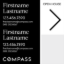 Picture of Compass 20"x20" O.H. White Super Frame - Black & White Sign D