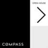 Picture of Compass 24"x24" O.H. Black Ultra Frame - Black & White Sign E