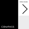 Picture of Compass 24"x24" O.H. Black Ultra Frame - Black & White Sign F