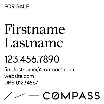 Picture of Compass Condo - White Sign A