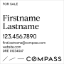 Picture of Compass Condo - White Sign A