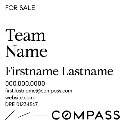 Picture of Compass Condo - White Sign B