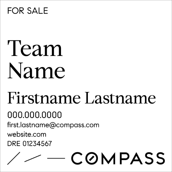 Picture of Compass Condo - White Sign B