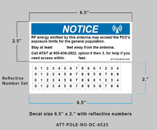 Picture of ATT-POLE-NO-DC-6525 (Pack of 15)