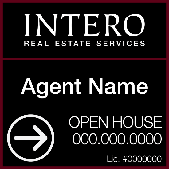 Picture of [REPLACEMENT PANELS] INTERO 20"x20"  Open House Super Frame - Standard Bold - 