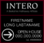 Picture of [OLD] INTERO 24"x24" BHA O.H. Black Ultra Frame - Two Line - Copy