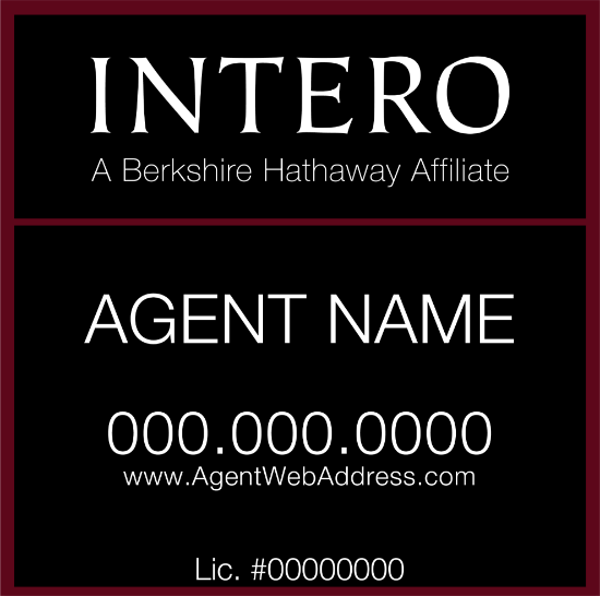 Picture of [OLD] INTERO 18"x18" BHA Condo Sign - Standard - Copy
