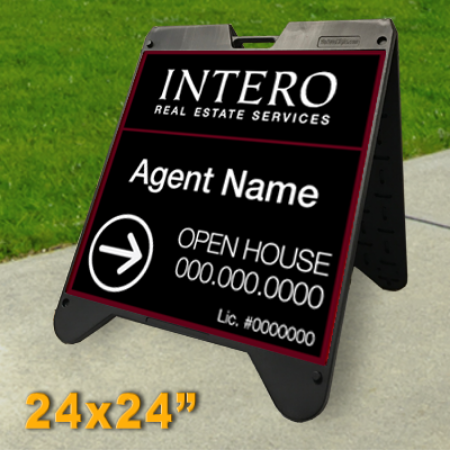 Picture for category Intero Franchised Open House Black Ultra A-Frame 24"x24"