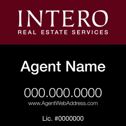 Picture of INTERO 24"x24" RES Yard Sign - Classic - Copy