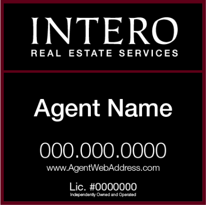 Picture of INTERO 24"x24" RES Yard Sign - Standard - Franchised