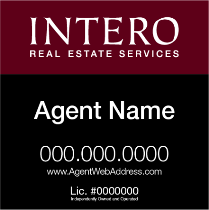 Picture of INTERO 24"x24" RES Yard Sign - Classic - Franchised