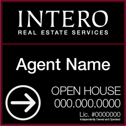 Picture of INTERO Standard RES 20"x20" Open House White Super Frame - Franchised