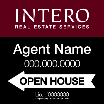 Picture of INTERO 24"x24" RES O.H. White Ultra Frame - Classic - Franchised