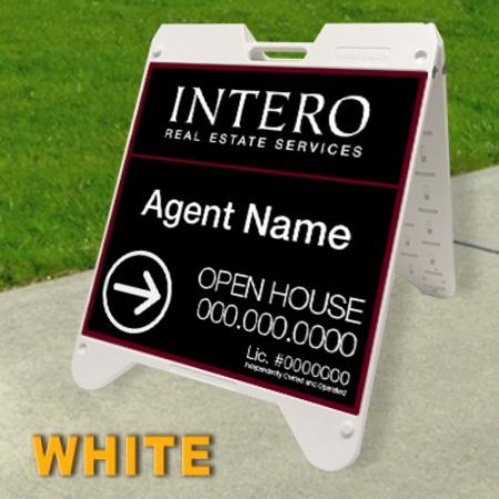 Picture for category Intero Franchised Open House White Frame Signs - 